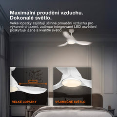 4058075857810 - Stropní ventilátor Fohn 1168 mm 41 W, laditelná bílá - Stropní ventilátor - Czechia LEDVANCE e-shop