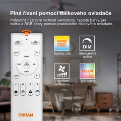 4058075857995 - Stropní ventilátor Murlan 490 mm 43 W, laditelná bílá RGB - Stropní ventilátor - Czechia LEDVANCE e-shop