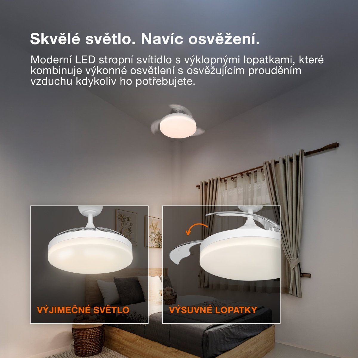 4058075857919 - Stropní ventilátor Poniente 1060 mm 66 W, laditelná bílá - Stropní ventilátor - Czechia LEDVANCE e-shop