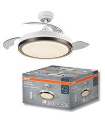 4099854506789 - Stropní ventilátor se světlem Fan Retrac 1070mm, 66W, Bílý - Czechia LEDVANCE e - shop