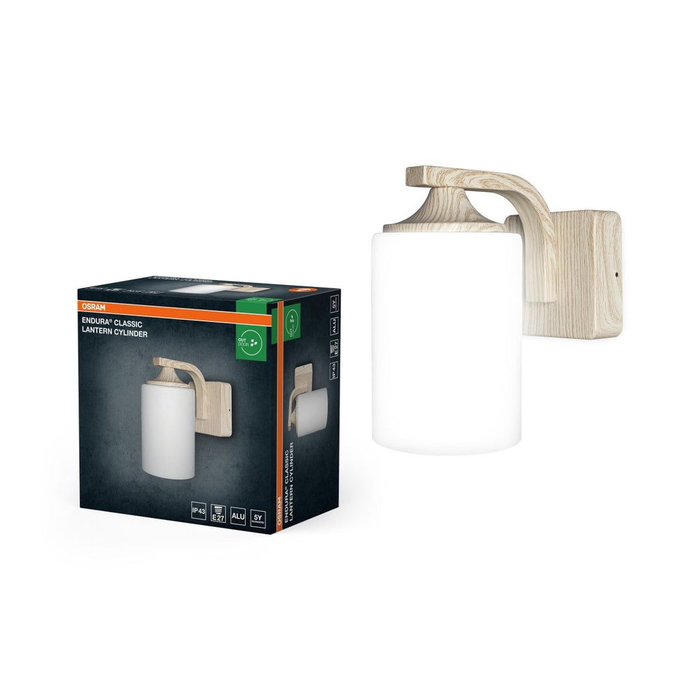 Svítidlo ENDURA Classic Lucenra Cylinder, E27, dřevěné