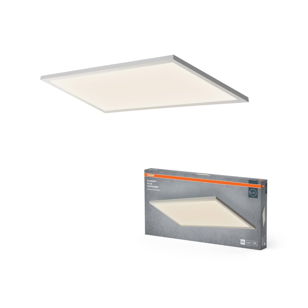 Tenký přisazený panel PLANON PLUS 300x600 22W, studená bílá OSRAM