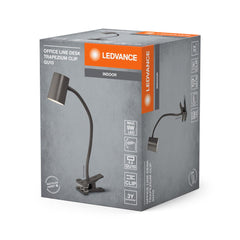 4058075843141 - Tmavě šedá stolní lampa s klipem GU10 9W OFFICE TRAPEZIUM - Stolní lampa - LEDVANCE e - shop