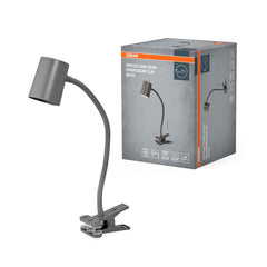 4099854464454 - Tmavě šedá stolní lampa s klipemU10 9W OFFICE TRAPEZIUM OSRAM - Stolní lampa - Czechia LEDVANCE e - shop