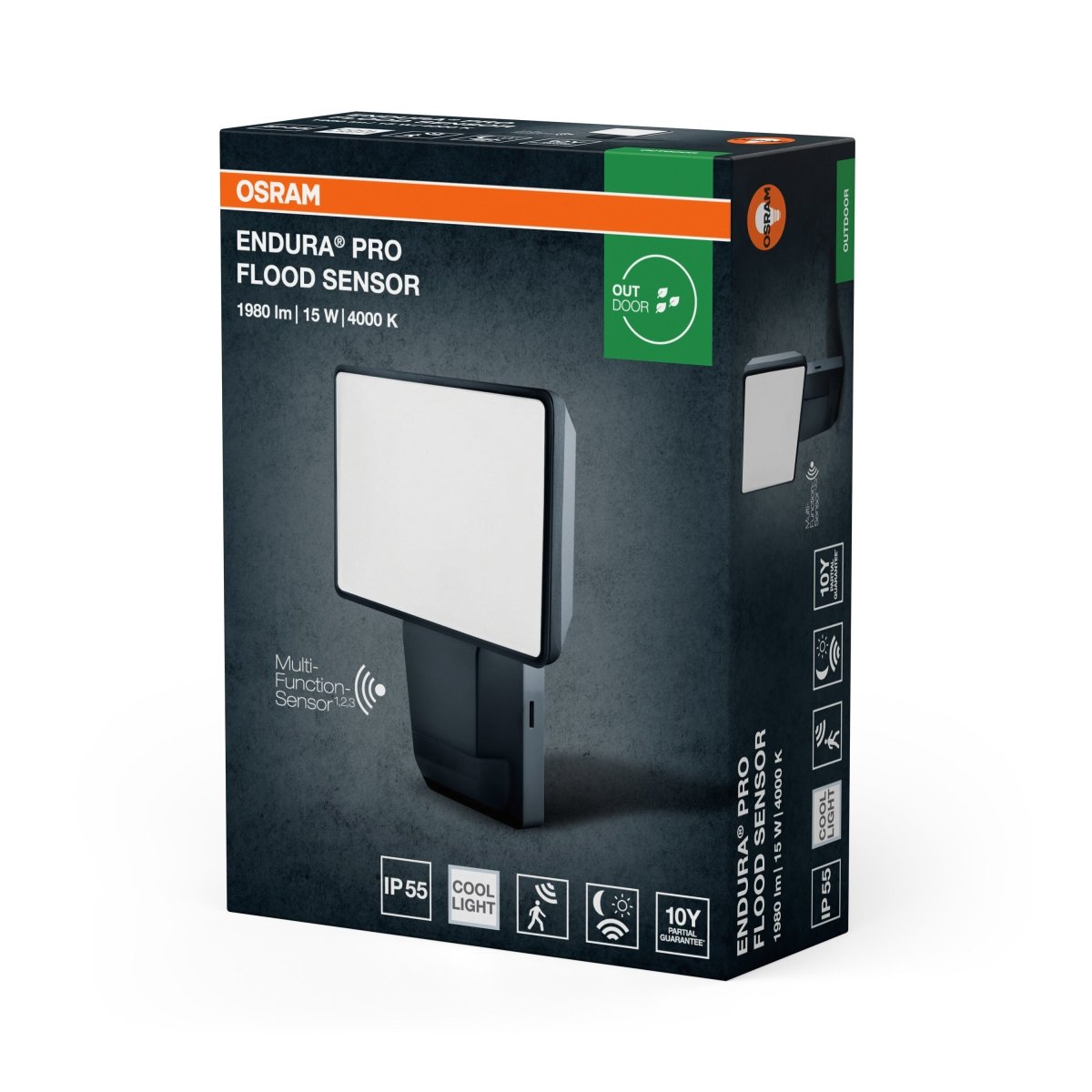 4099854451706 - Tmavě šedý reflektor 15 W Studená bílá 151 mm - Reflektor - LEDVANCE e - shop