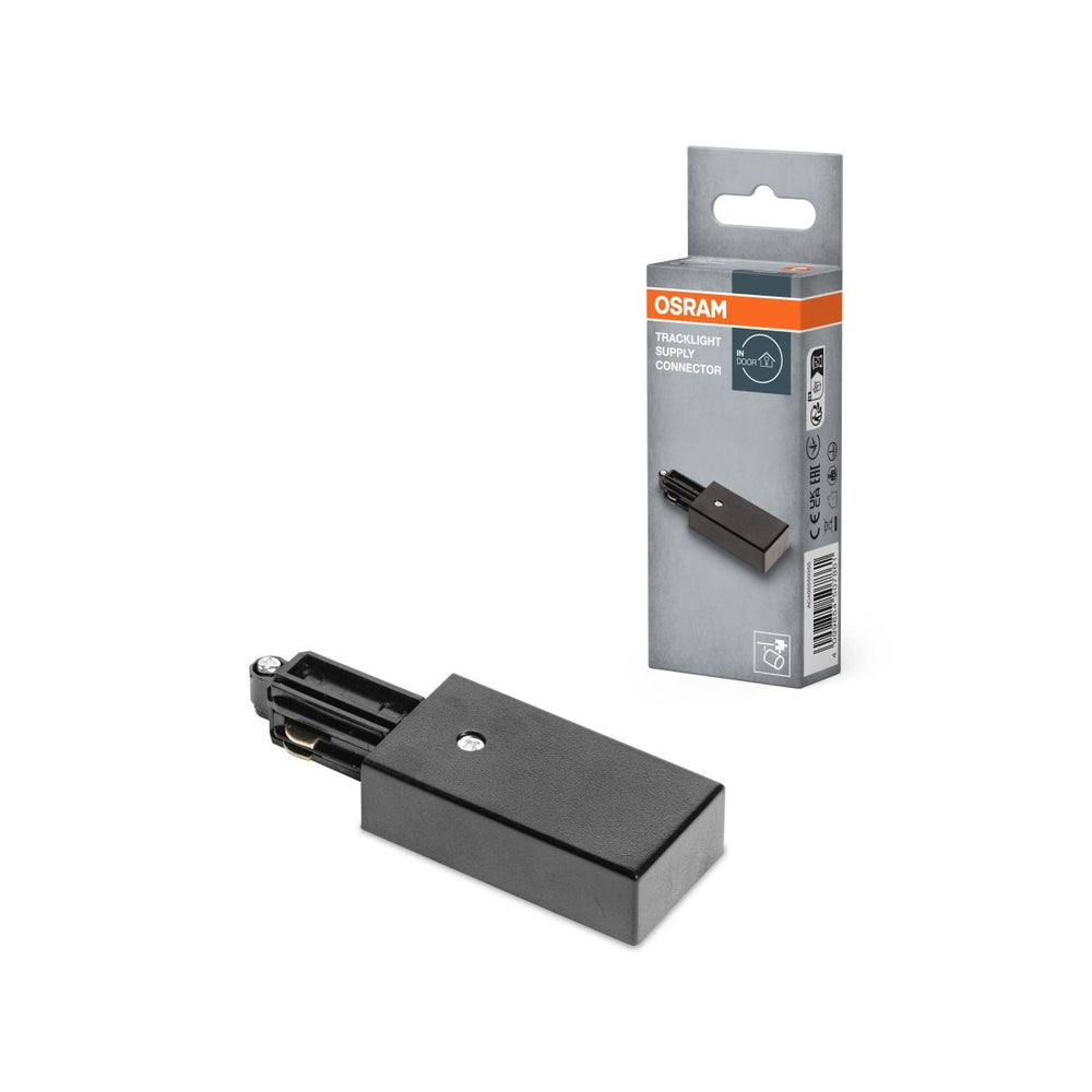 Ukončovací konektor kolejnicových systémů SUPPLY, černý OSRAM