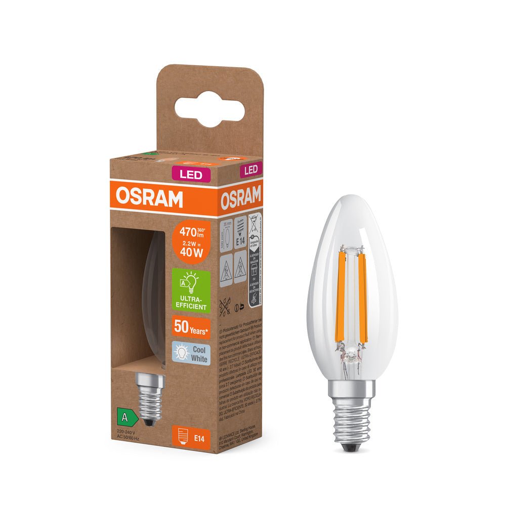 new horizon xii | 11 Účinná LED žárovka E14 2.2W CLASSIC B |E-shop LEDVANCE