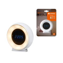 4058075757721 - USB LED stolní svítidlo s hodinama NIGHTLUX CLOCK, bílé - Stolní lampa - LEDVANCE e - shop