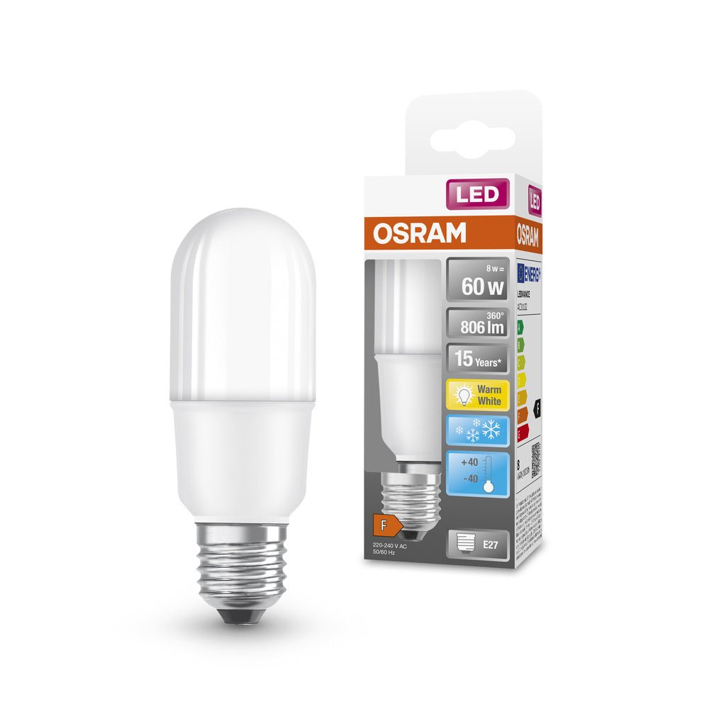 Úsporná LED žárovka E27 6W STAR STICK, teplá bílá