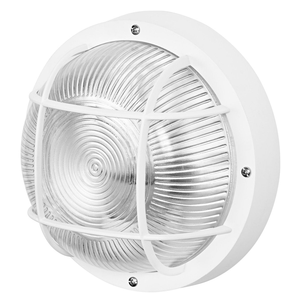 4058075845602 - Venkovní kulaté svítidlo Bulkhead Essential Round, 1x E27, Bílé - Czechia LEDVANCE e - shop