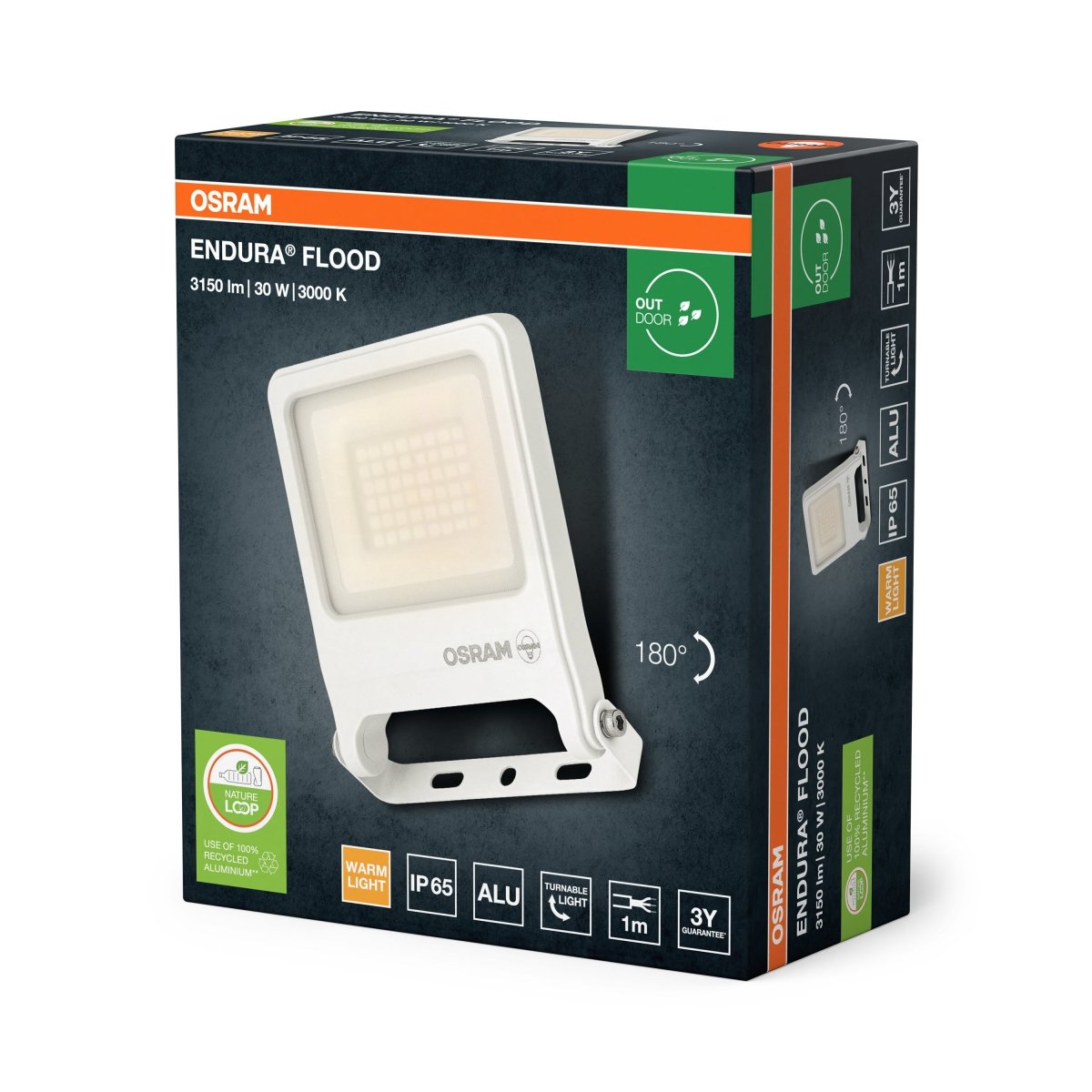 4099854486500 - Venkovní LED nástěnný reflektor 30 W ENDURA teplá bílá OSRAM - Reflektor - LEDVANCE e - shop