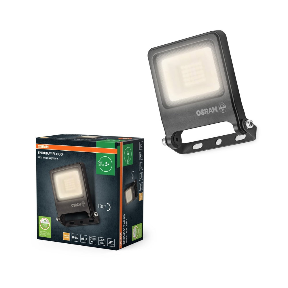 Venkovní reflektor ENDURA OSRAM var. 2 20 W, teplá bílá
