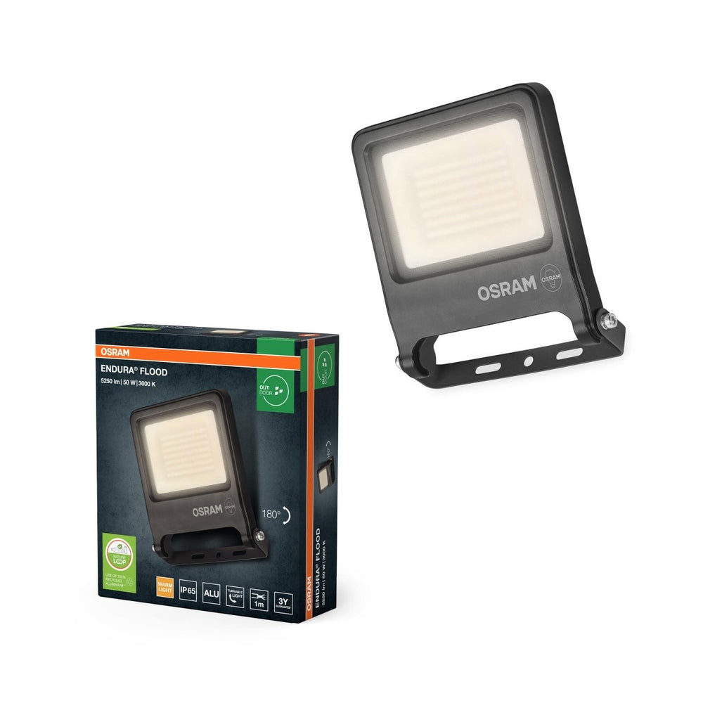 Venkovní reflektor ENDURA OSRAM var. 2 50 W, teplá bílá