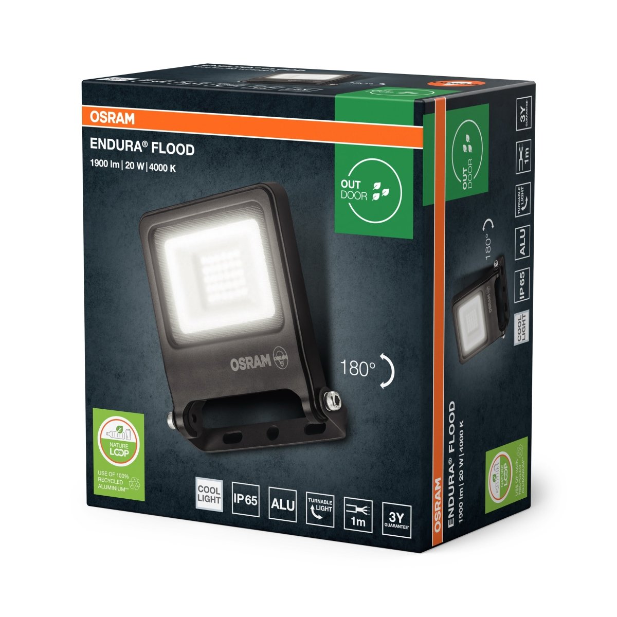 4099854486067 - Venkovní LED reflektor IP65 20 W ENDURA FLOOD studená bílá OSRAM - Reflektor - LEDVANCE e - shop