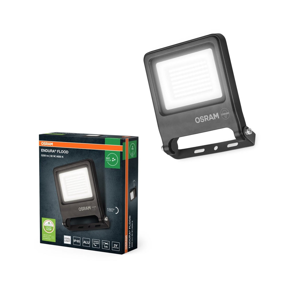 Venkovní reflektor ENDURA OSRAM 50 W, studená bílá