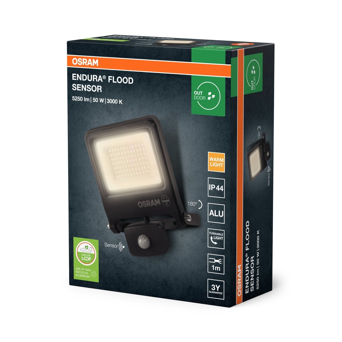 4099854487279 - Venkovní LED reflektor se senzorem 50 W ENDURA teplá bílá OSRAM - Reflektor - LEDVANCE e - shop