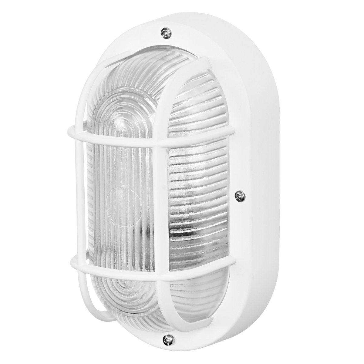4058075845565 - Venkovní oválné svítidlo Bulkhead Essential Oval, 1x E27, Bílé - Czechia LEDVANCE e - shop