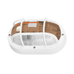 4058075845565 - Venkovní oválné svítidlo Bulkhead Essential Oval, 1x E27, Bílé - Czechia LEDVANCE e - shop
