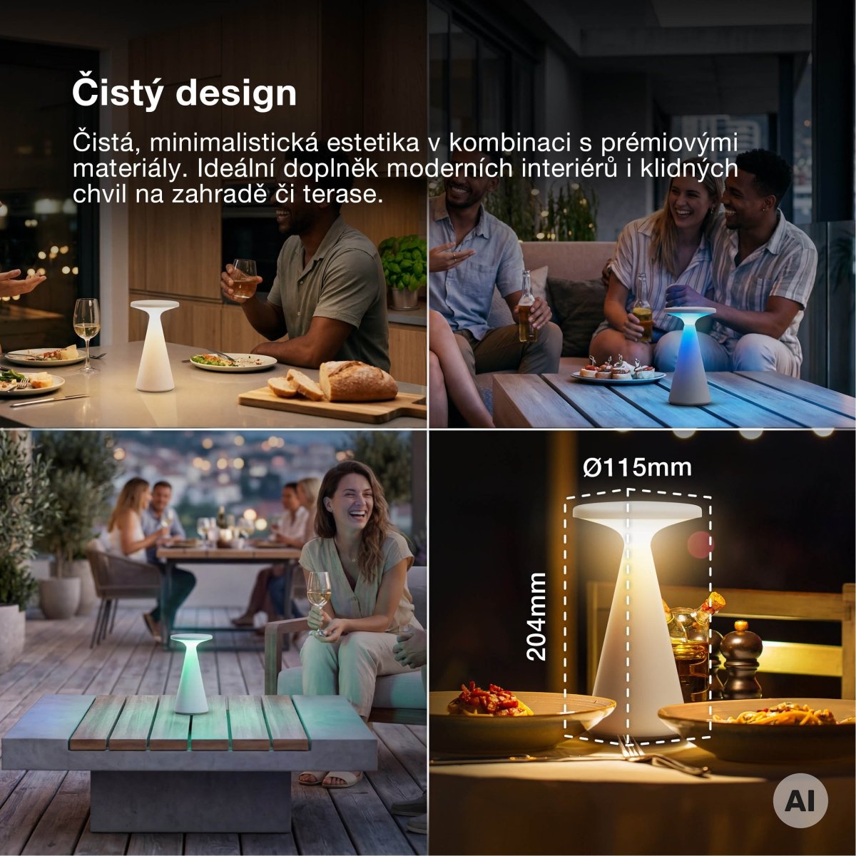 4099854768750 - Venkovní stolní lampa SMART+ Bluetooth Twist, RGBW IP44 - Stolní lampa - Czechia LEDVANCE e-shop