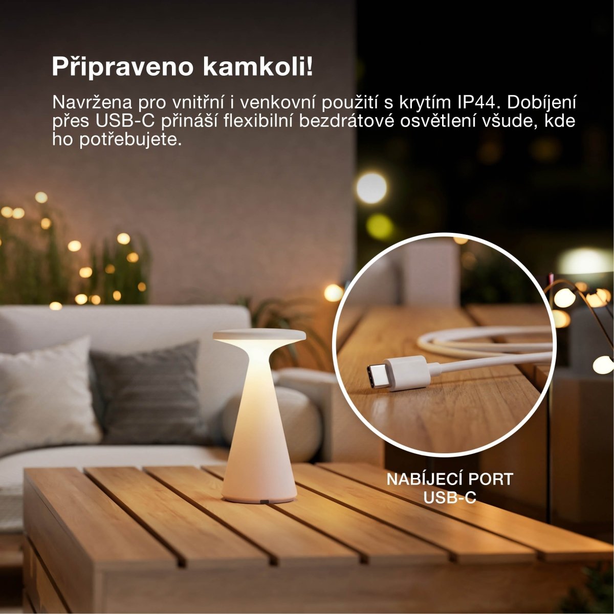 4099854768750 - Venkovní stolní lampa SMART+ Bluetooth Twist, RGBW IP44 - Stolní lampa - Czechia LEDVANCE e-shop