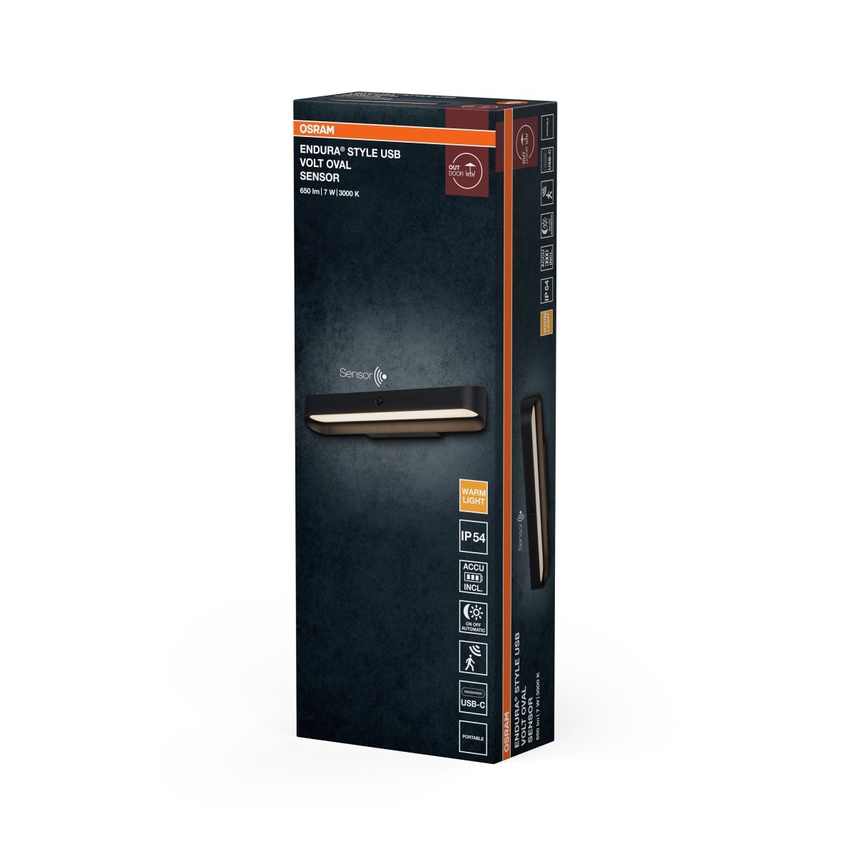 4099854678035 - Venkovní svítidlo ENDURA® Style USB Volt, teplá bílá, 108 ° - Venkovní dekorativní svítidlo - Czechia LEDVANCE e-shop