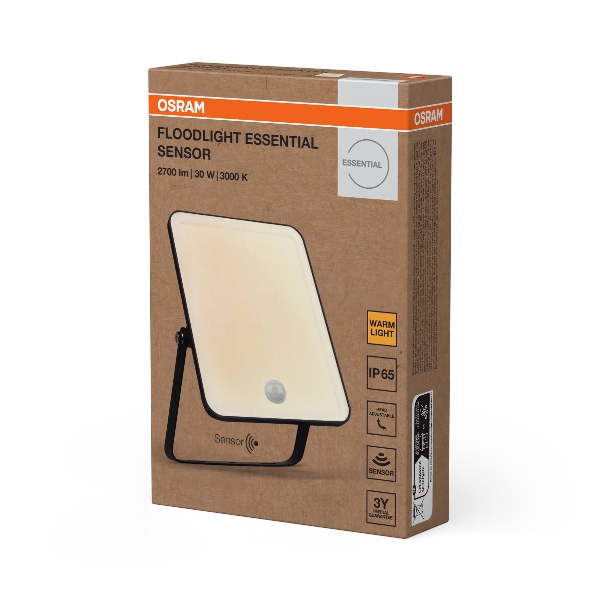4099854430091 - Venkovní Svítidlo Essential se senzorem 30W, Teplá Bílá - Nástěnné venkovní svítidlo - Czechia LEDVANCE e - shop