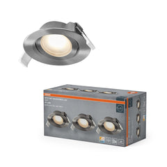 4099854595721 - Vestavný LED reflektor CCT, laditelná bílá, saténový nikl - Podhledové svítidlo - Czechia LEDVANCE e-shop