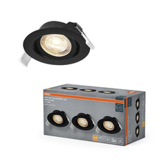 4099854595868 - Vestavný LED reflektor jednoduchý DIM, teplá bílá, černá - Podhledové svítidlo - Czechia LEDVANCE e-shop