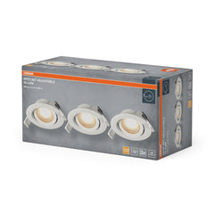 4099854595653 - Vestavný LED reflektor nastavitelný 120°, teplá bílá, bílá - Podhledové svítidlo - Czechia LEDVANCE e-shop