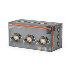 4099854595554 - Vestavný LED reflektor nastavitelný, teplá bílá, saténový nikl - Podhledové svítidlo - Czechia LEDVANCE e-shop
