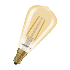 4058075849563 - Vintage LED žárovka 1906 Edison Filament DIM, 2.8W, Teplá bílá, Zlatá, E14 - Czechia LEDVANCE e - shop
