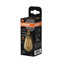 4058075849563 - Vintage LED žárovka 1906 Edison Filament DIM, 2.8W, Teplá bílá, Zlatá, E14 - Czechia LEDVANCE e - shop