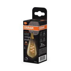 4058075849600 - Vintage LED žárovka 1906 Edison Spiral Filament DIM, 2.8W, Teplá bílá, Zlatá, E14 - Czechia LEDVANCE e - shop