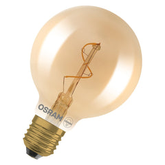 4099854551925 - Vintage LED žárovka 1906 Globe 80 Spiral Filament, 1.8W, Teplá bílá, Zlatá, E27 - Czechia LEDVANCE e - shop