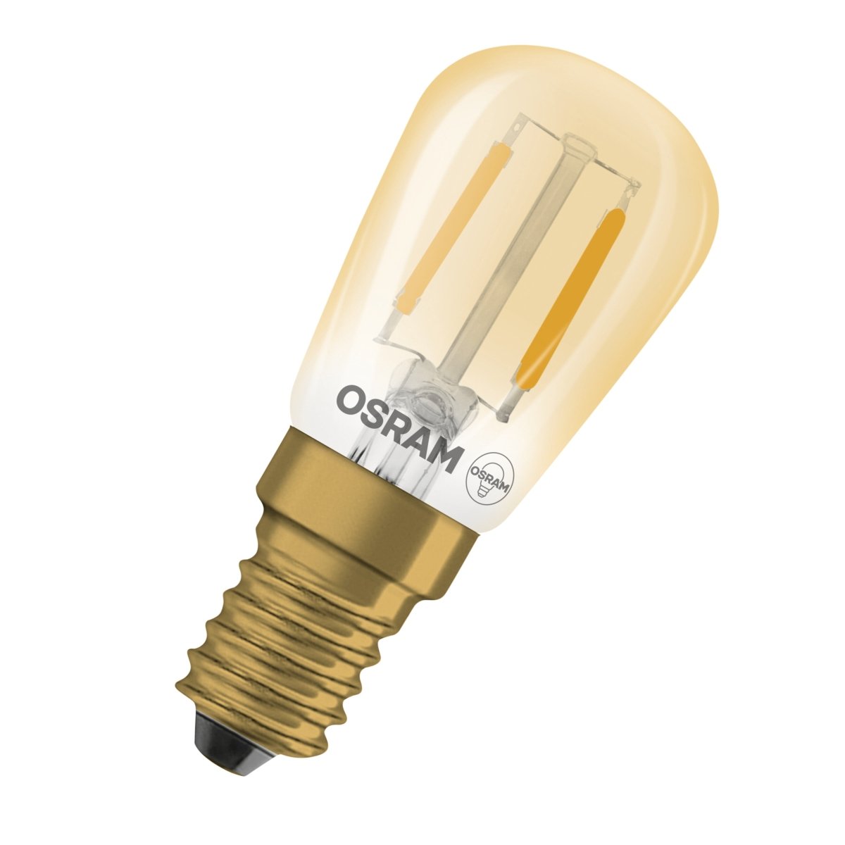4058075849723 - Vintage LED žárovka 1906 LED T26 5 Filament, 1.6W, Teplá bílá, Zlatá, E14 - Czechia LEDVANCE e - shop