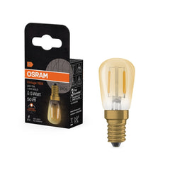 4058075849723 - Vintage LED žárovka 1906 LED T26 5 Filament, 1.6W, Teplá bílá, Zlatá, E14 - Czechia LEDVANCE e - shop