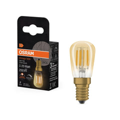 4058075849648 - Vintage LED žárovka 1906 T26 25 Filament DIM, 2.8W, Teplá bílá, Zlatá, E14 - Czechia LEDVANCE e - shop