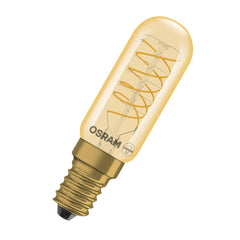 4058075849686 - Vintage LED žárovka 1906 T26 36 Spiral Filament DIM, 4.8W, Teplá bílá, Zlatá, E14 - Czechia LEDVANCE e - shop