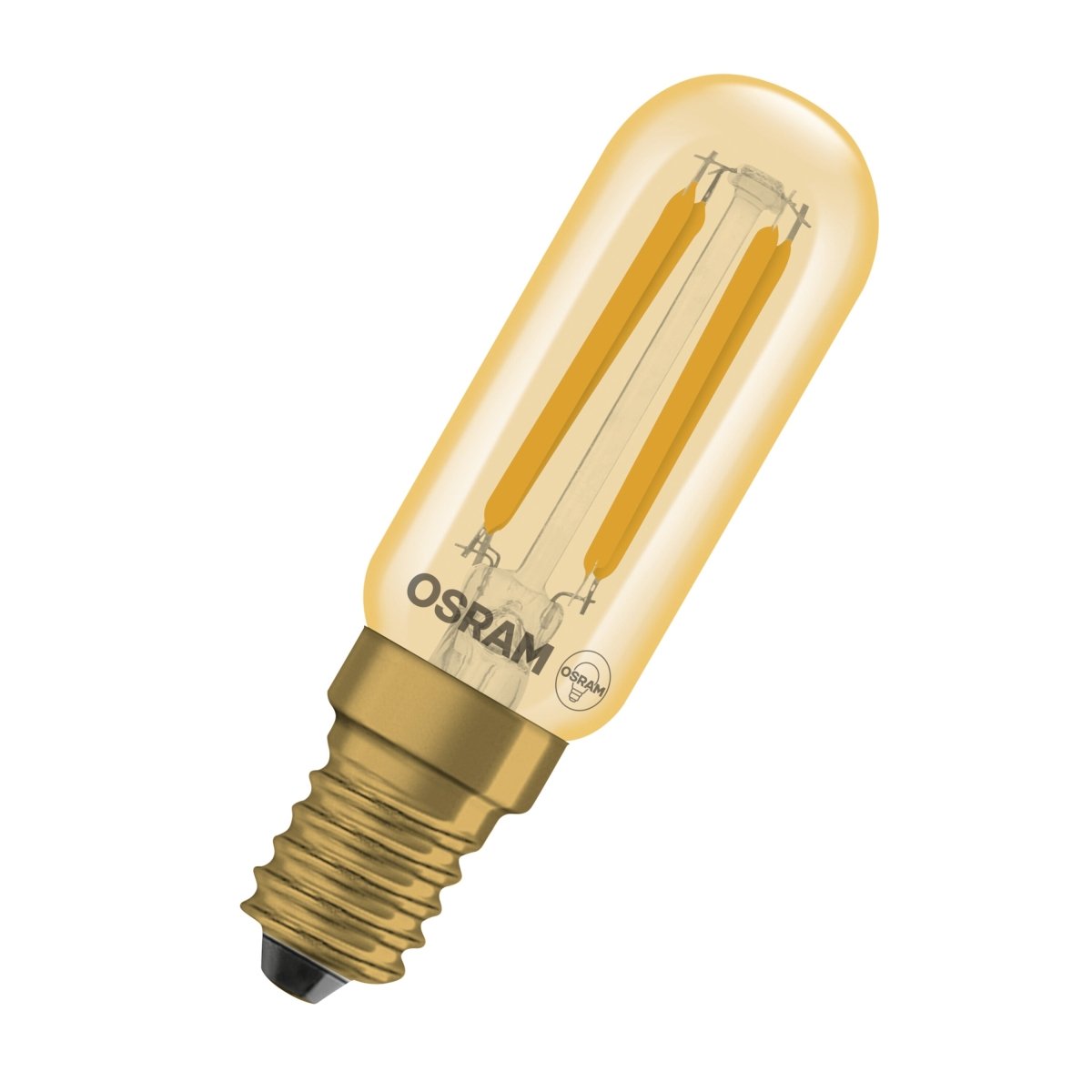 4058075849709 - Vintage LED žárovka 1906 T26 40 Filament DIM, 4.8W, Teplá bílá, Zlatá, E14 - Czechia LEDVANCE e - shop
