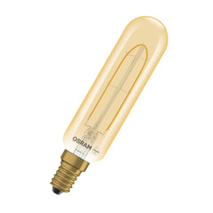 4058075849747 - Vintage LED žárovka 1906 T28 25 Filament DIM, 2.8W, Teplá bílá, Zlatá, E14 - Czechia LEDVANCE e - shop