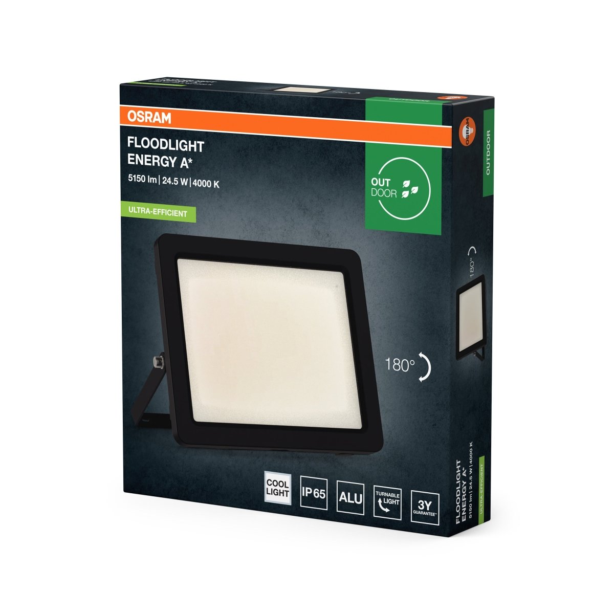 4099854429538 - Vysoce úsporný Reflektor 24,5W, Studená Bílá, Tmavě šedá - Reflektor - Czechia LEDVANCE e - shop