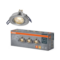 4058075853454 - Zapuštěné bodové svítidlo Click Nastavitelné Stmívatelné 3,7W, Saténový nikl - Stropní svítidlo - Czechia LEDVANCE e - shop