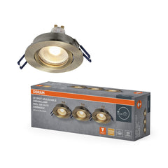 4058075853539 - Zapuštěné bodové svítidlo LED Click stmívatelné nastavitelné 6W, Zelená mosaz - Reflektor - Czechia LEDVANCE e - shop
