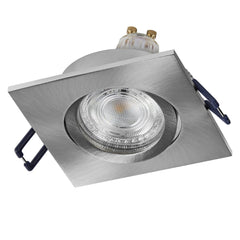 4058075853614 - Zapuštěné bodové svítidlo LED čtvercové nastavitelné Click 4.5W, Saténový nikl - Reflektor - Czechia LEDVANCE e - shop