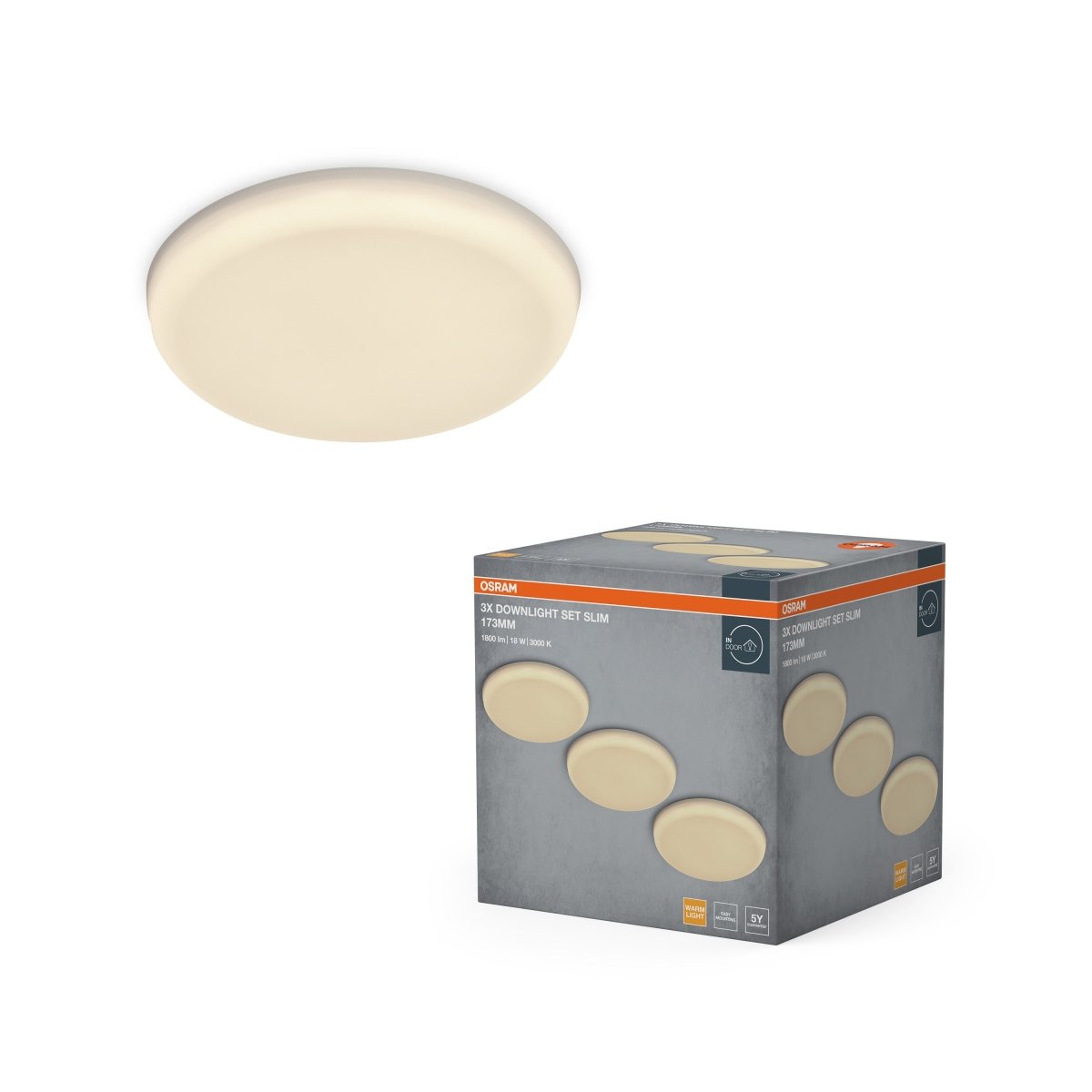 4058075854390 - Zapuštěné podhledové LED svítidlo Nastavitelný výřez Slim 18W, Bílé - Podhledové svítidlo - Czechia LEDVANCE e - shop
