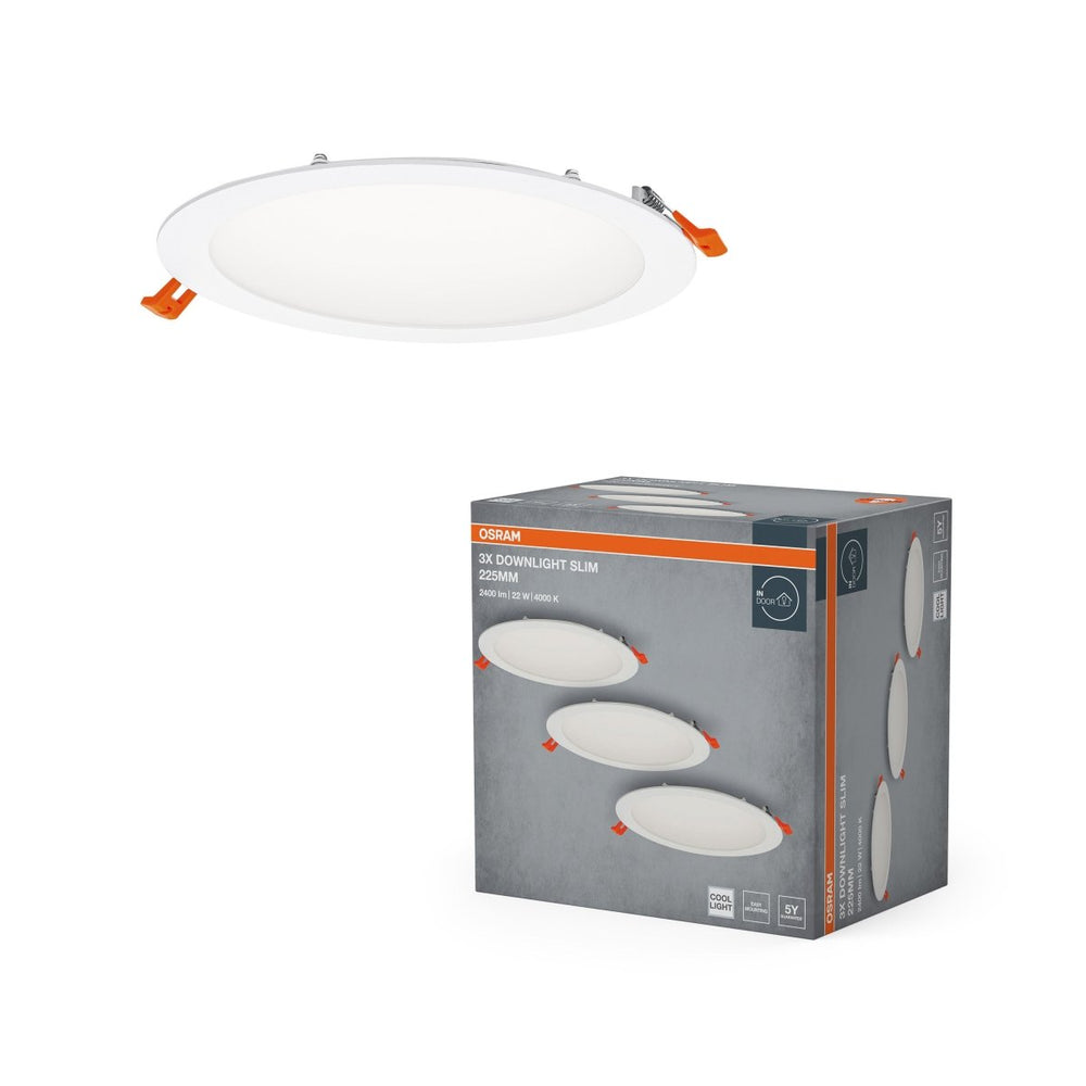 Zapuštěné úzké podhledové LED svítidlo Slim 22W, Studená Bílá