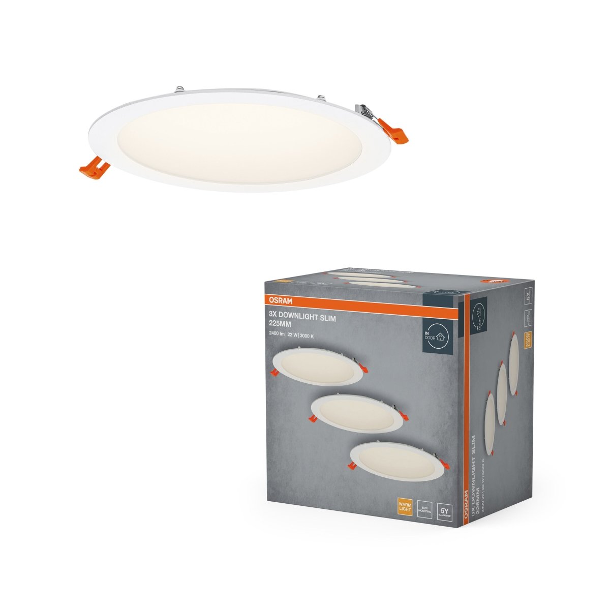 4058075853850 - Zapuštěné úzké podhledové LED svítidlo Slim 22W, Teplá Bílá - Podhledové svítidlo - Czechia LEDVANCE e - shop