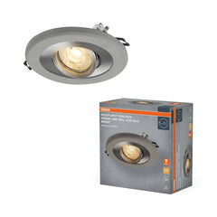 4058075853997 - Zapuštěný bodový reflektor Concrete 4,5W, Světlý beton, Saténový nikl - Reflektor - Czechia LEDVANCE e - shop
