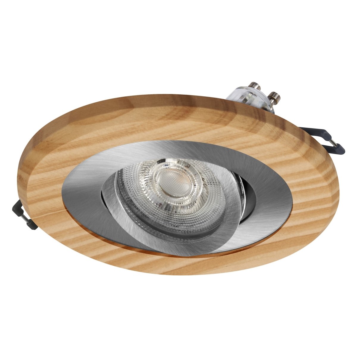 4058075854031 - Zapuštěný bodový reflektor Wood 4,5W, Světlé dřevo, Saténový nikl - Reflektor - Czechia LEDVANCE e - shop