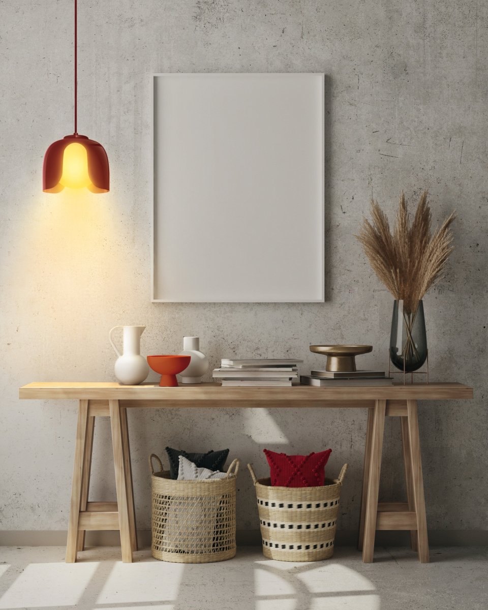 4058075849143 - Závěsné svítidlo Corolle, 1x E27, Červené - Czechia LEDVANCE e - shop